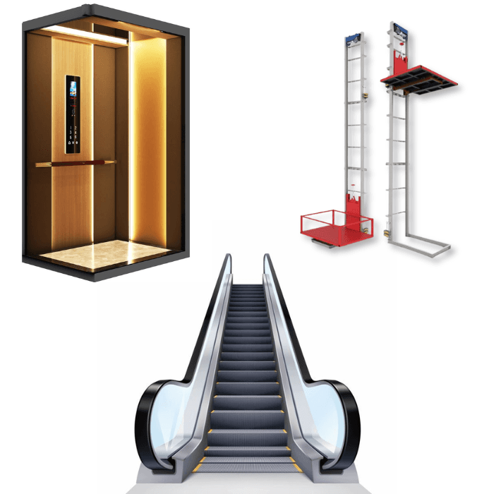 Elevator, Escalator, Goods Lift